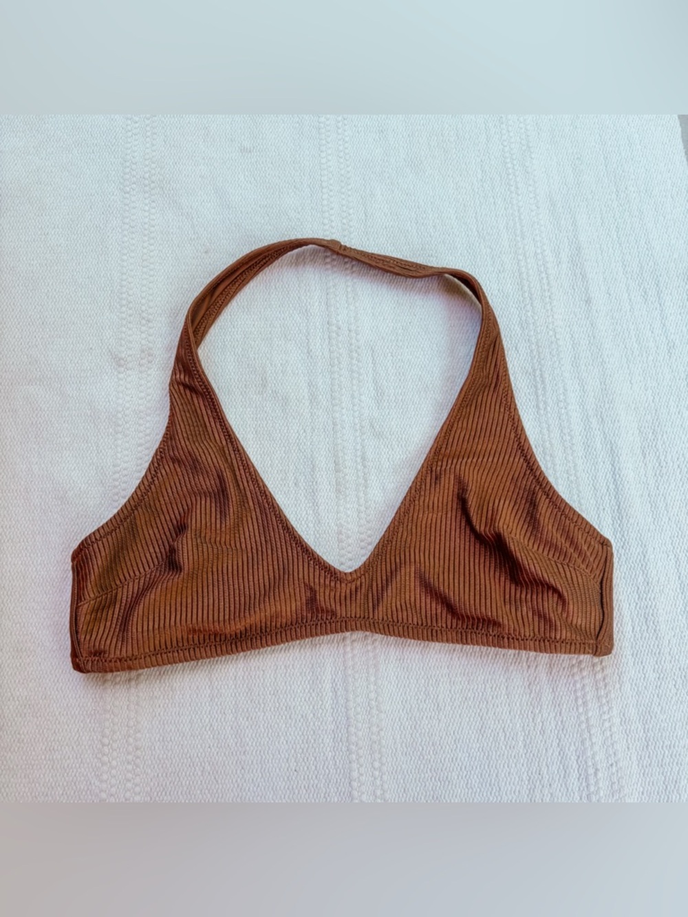 Aerie brown bikini top size medium